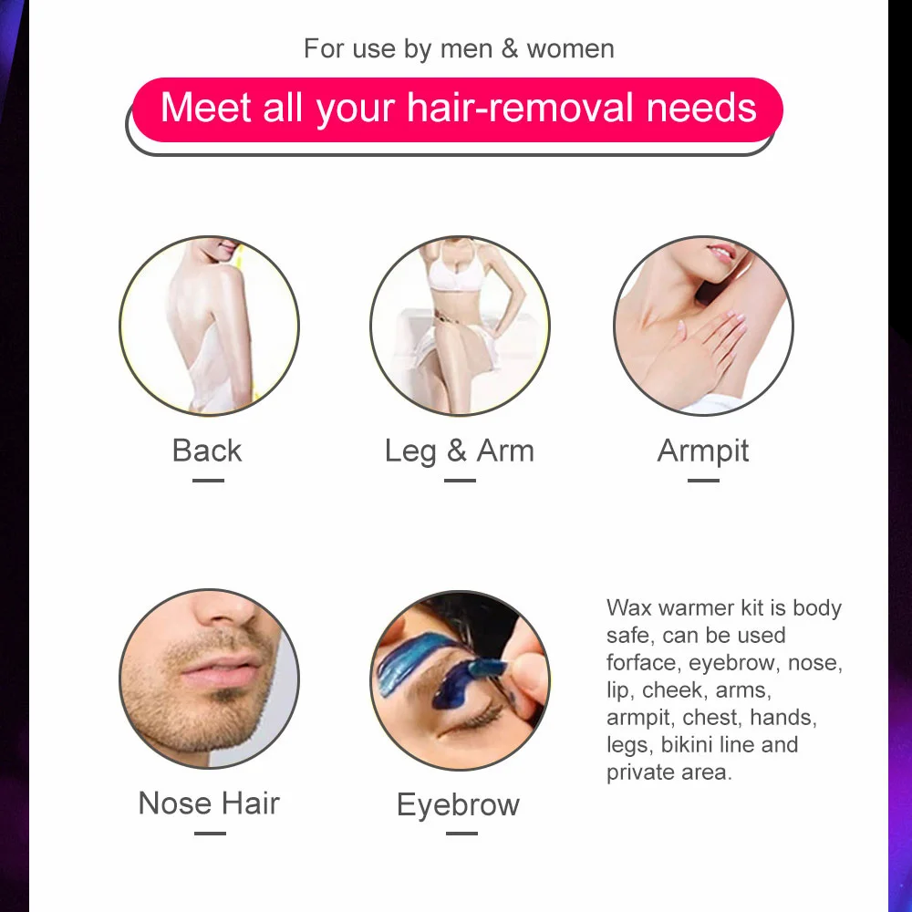 Wax Warmer Kit for Depilation Dropshipping Dipping Pot Hair Removal Machine Set Heater Depilatory Wax Beans for Home Gift Women Wax Warmer Kit for Depilation Dropshipping Dipping Pot Hair Removal Machine Set Heater Depilatory Wax Beans for Home Gift Women